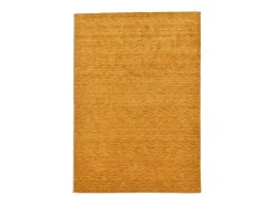 Alfombra De Salón-Alfombra UNI tejida a mano 140x200 cm Oro Holi Dorado