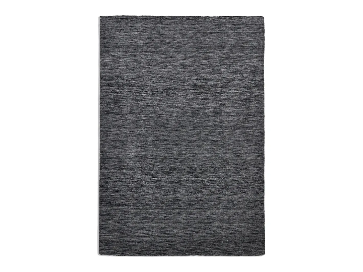 Alfombra De Salón-Alfombra UNI tejida a mano 190x290 cm oscuro Holi Gris