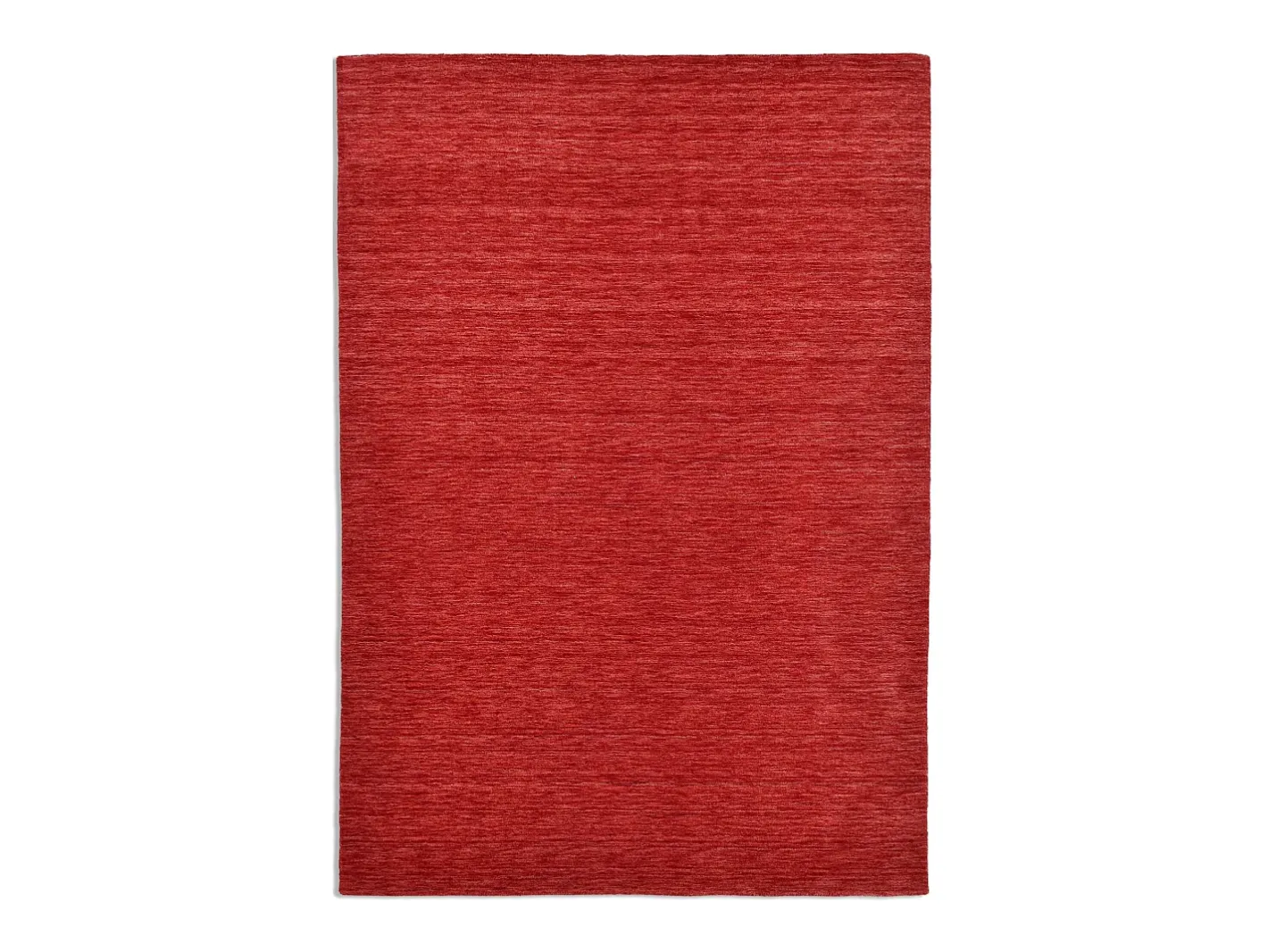 Alfombra De Salón-Alfombra UNI tejida a mano 90x160 cm Holi Rojo