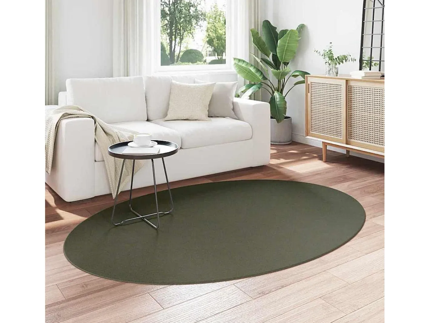 Hot Alfombra Bosque 140 x 200 cm Poliéster Verde