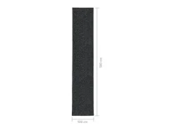Alfombra De Cocina-Alfombra 100x500 cm Antracita Gris