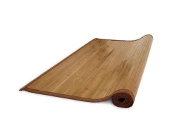 Alfombra 200x200 cm bambú marrón Marru00f3n