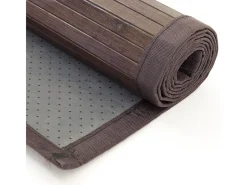 Alfombra 80x300 cm marrón oscuro Marru00f3n chocolate Outlet