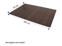 Alfombra 80x300 cm marrón oscuro Marru00f3n chocolate Outlet