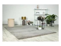 Best Meublorama Alfombra 170x120cm, diseño D005M color plata - Confort y elegancia para su interior. Gris