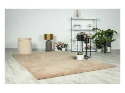 Meublorama Alfombra 150x80cm, diseño D005M color champán - Confort y elegancia para su interior Rosa palo