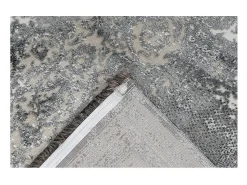 Meublorama Alfombra 170x120cm, diseño E209E color plata - Confort y elegancia para su interior. Gris