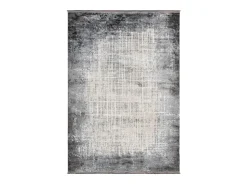 Meublorama Alfombra De Salón|Alfombra Infantil-Alfombra 170x120cm, diseño E109E en color plata - Confort y elegancia para su interior Gris