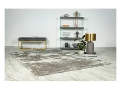 Meublorama Alfombra 150x80cm, diseño G008R color plata - Confort y elegancia para su interior. Gris Clearance