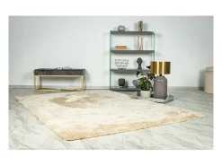 Meublorama Alfombra De Salón|Alfombra Infantil-Alfombra 150x80cm, diseño G008R en color - Confort y elegancia para su interior. Beige