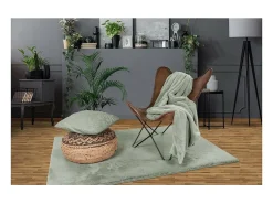 Meublorama Alfombra 230x160cm, diseño H008N color jade - Confort y elegancia para su interior Verde Discount