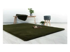 Meublorama Alfombra 230x160cm, diseño H008N en color verde albahaca - Confort y elegancia para su interior. Verde pino