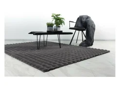Meublorama Alfombra De Salón|Alfombra Infantil-Alfombra 150x80cm, diseño H008Y color grafito - Confort y elegancia para su interior Gris antracita