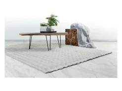 Sale Meublorama Alfombra 230x160cm, diseño H008Y color plata - Confort y elegancia para su interior. Gris