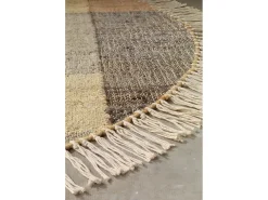 Alfombra De Salón-Alfombra yute lana y algodón 180x240 cm Multicolor