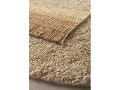 Discount Alfombra yute y lana 120x180 cm Marru00f3n