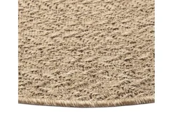 Discount Alfombra ZIZUR apariencia de yute interior y exterior 160 cm ES20165 Marru00f3n
