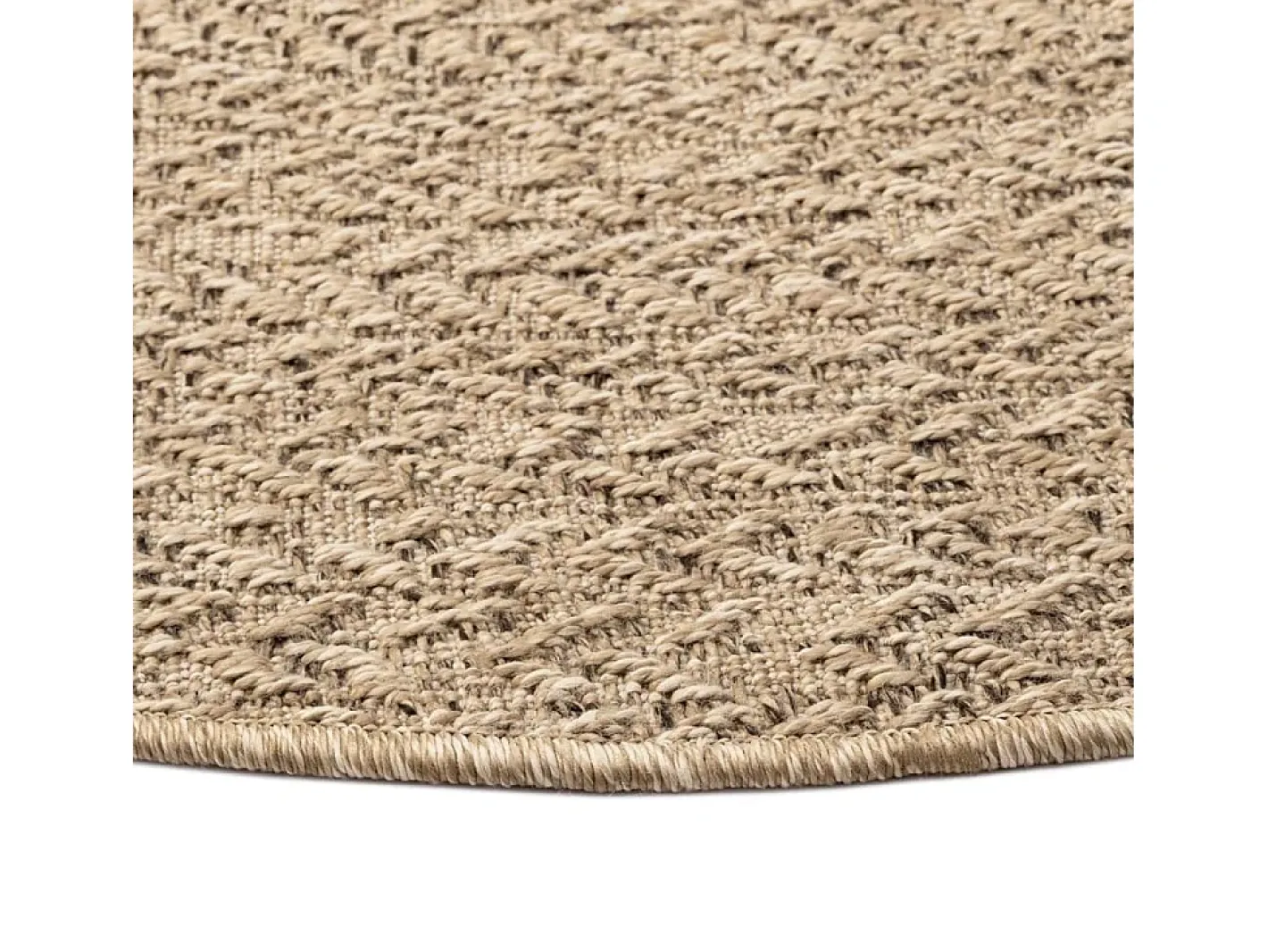 Discount Alfombra ZIZUR apariencia de yute interior y exterior 160 cm ES20165 Marru00f3n