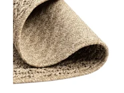 Discount Alfombra ZIZUR apariencia de yute interior y exterior 160 cm ES20165 Marru00f3n