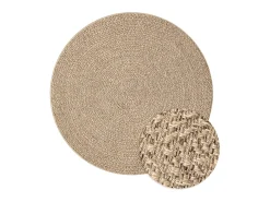 Discount Alfombra ZIZUR apariencia de yute interior y exterior 160 cm ES20165 Marru00f3n