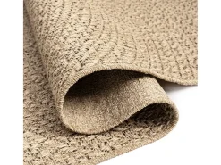 Clicnbuy Alfombra De Exterior-Alfombra ZIZUR apariencia de yute interior exterior 240x340 cm Marru00f3n