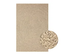 Alfombra De Salón-Alfombra ZIZUR apariencia de yute interior y exterior 120x170cm ES65678 Marru00f3n