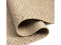 Clicnbuy Alfombra ZIZUR apariencia de yute interior y exterior 80x250 cm Marru00f3n Sale