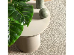 Alfombra ZIZUR color crema 200x290 cm efecto yute interior y exterior Blanco Sale