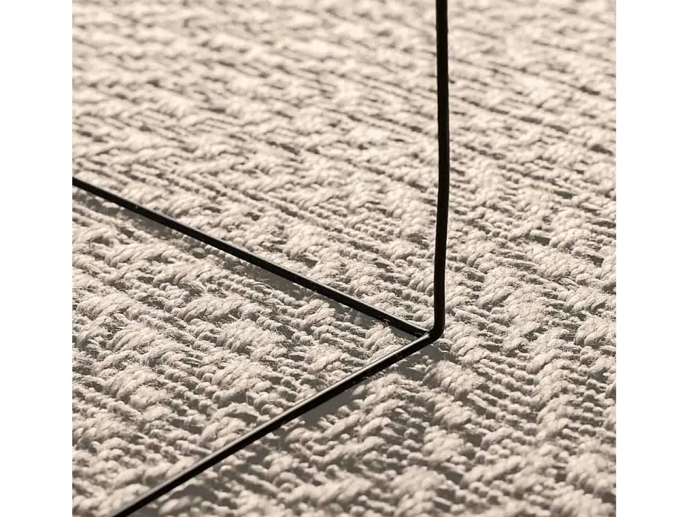 Alfombra ZIZUR color crema 200x290 cm efecto yute interior y exterior Blanco Sale