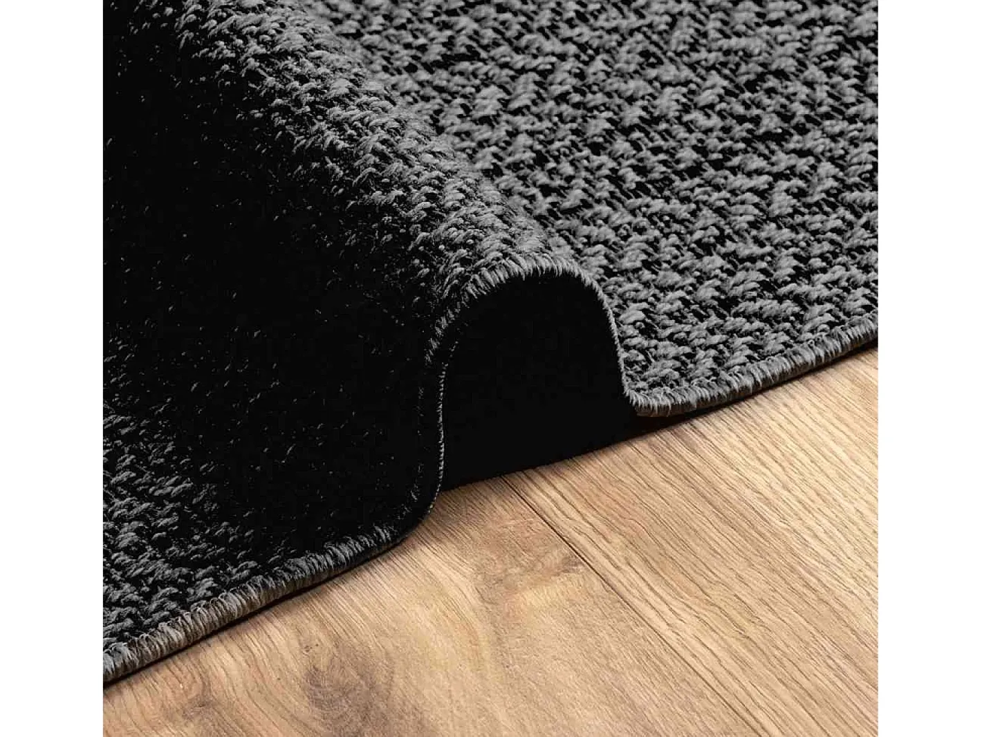 Alfombra De Cocina-Alfombra ZIZUR 200x290 cm aspecto yute interior exterior Gris