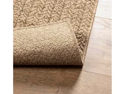 Alfombra ZIZUR 80x150 cm efecto yute para interior y exterior Marru00f3n Hot