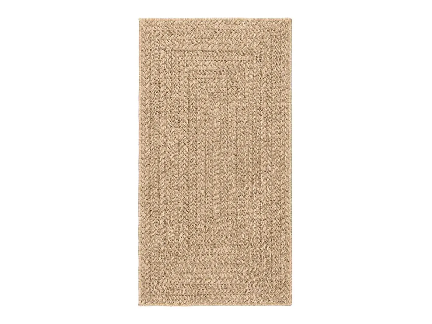 Alfombra ZIZUR 80x150 cm efecto yute para interior y exterior Marru00f3n Hot