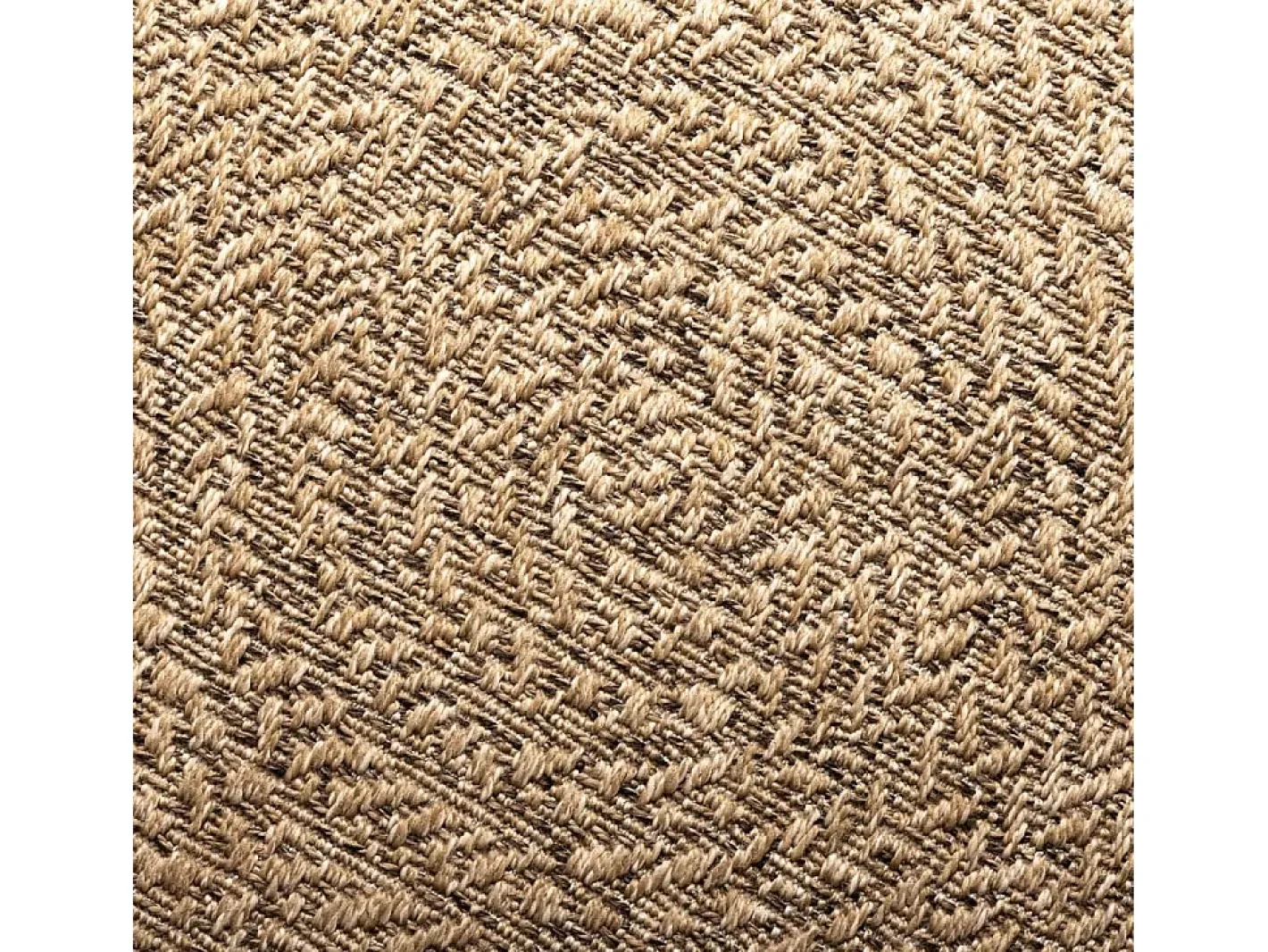 Alfombra De Cocina-Alfombra ZIZUR 200x290 cm efecto yute para interior y exterior Marru00f3n