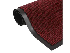 Felpudo-Alfombras de entrada rectangulares de nudo 2 uds 120x180cm ES829250 Rojo