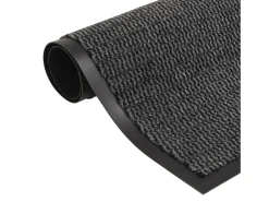 Alfombras de entrada rectangulares de nudo 2 uds gris 60x90 cm ES111718 Gris antracita Clearance