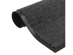 Felpudo-Alfombras de entrada rectangulares de nudo 2 uds gris 40x60 cm ES744038 Gris antracita