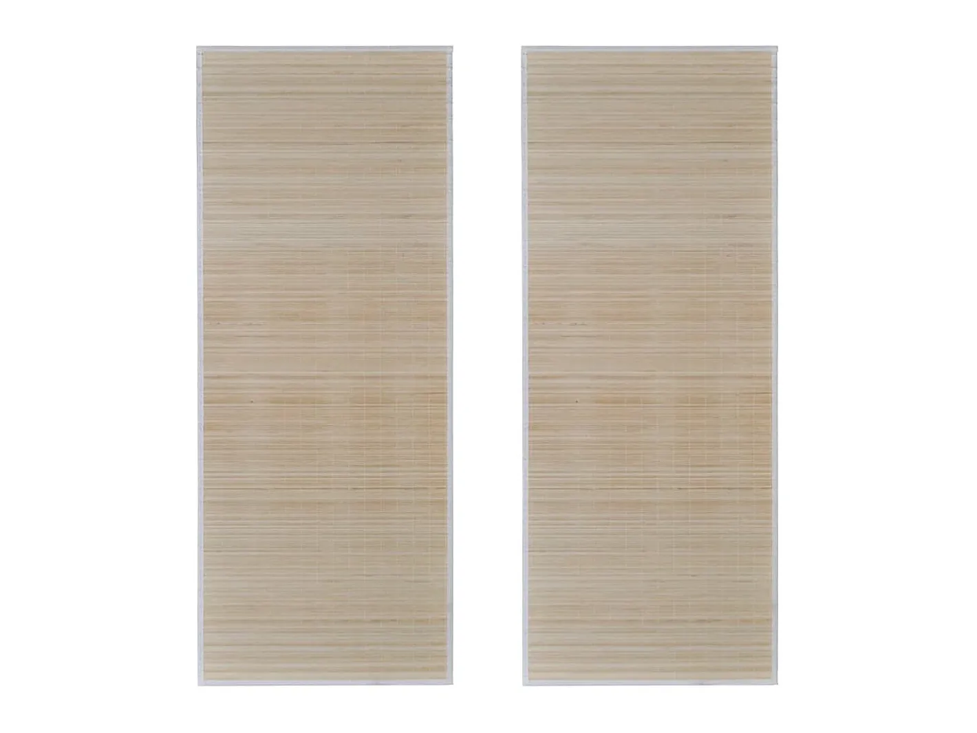 Discount Alfombras rectangulares de bambú natural 2 unidades 120x180 cm ES22121 Beige