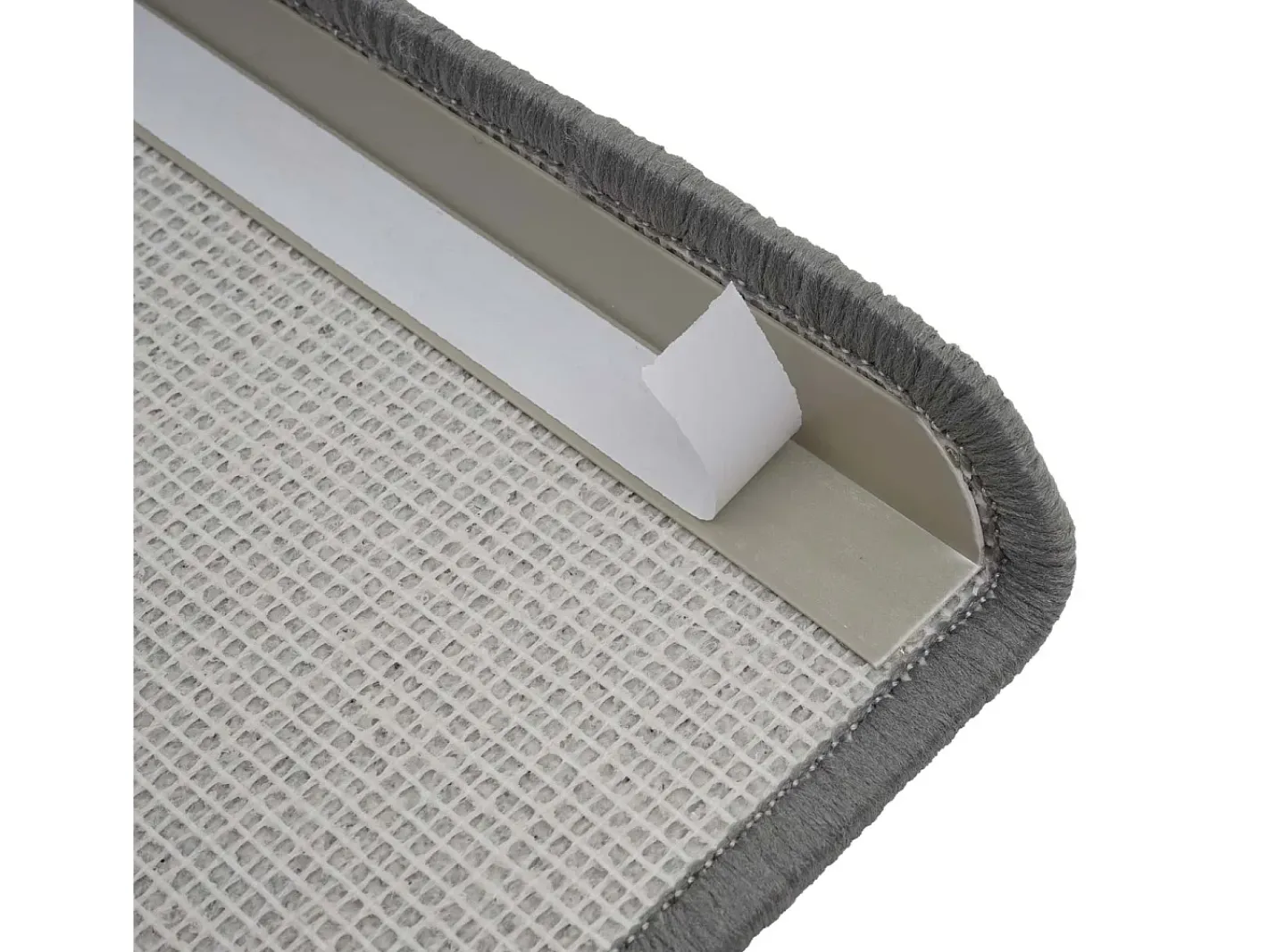 MCW Alfombrilla para escalones -G49 (juego de 15), media caña, Gris Online