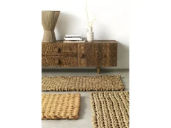 Alfombrilla yute 45x75 cm Marru00f3n