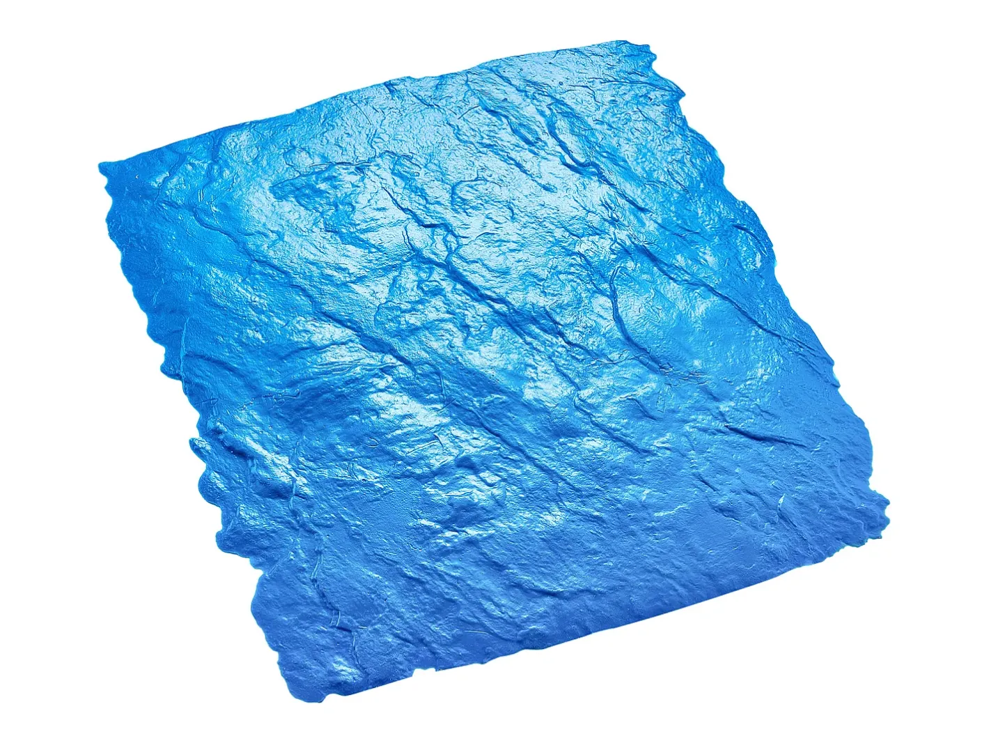 Alfombra De Salón-Almohadilla de Estampado para Hormigón SucceBuy, 61 x 61 cm, Piel Texturizada en Poliuretano Azul