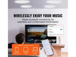 Altavoces de Techo SucceBuy Lote de 4 Bluetooth 17cm 150 W de Montaje Empotrado en la Pared, Sistema de Altavoces Empotrados en Techo y Pared Blanco