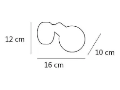 Online Aplique a pared Menta acabado en , 12 cm(alto)10 cm(ancho)16 cm(largo) Negro