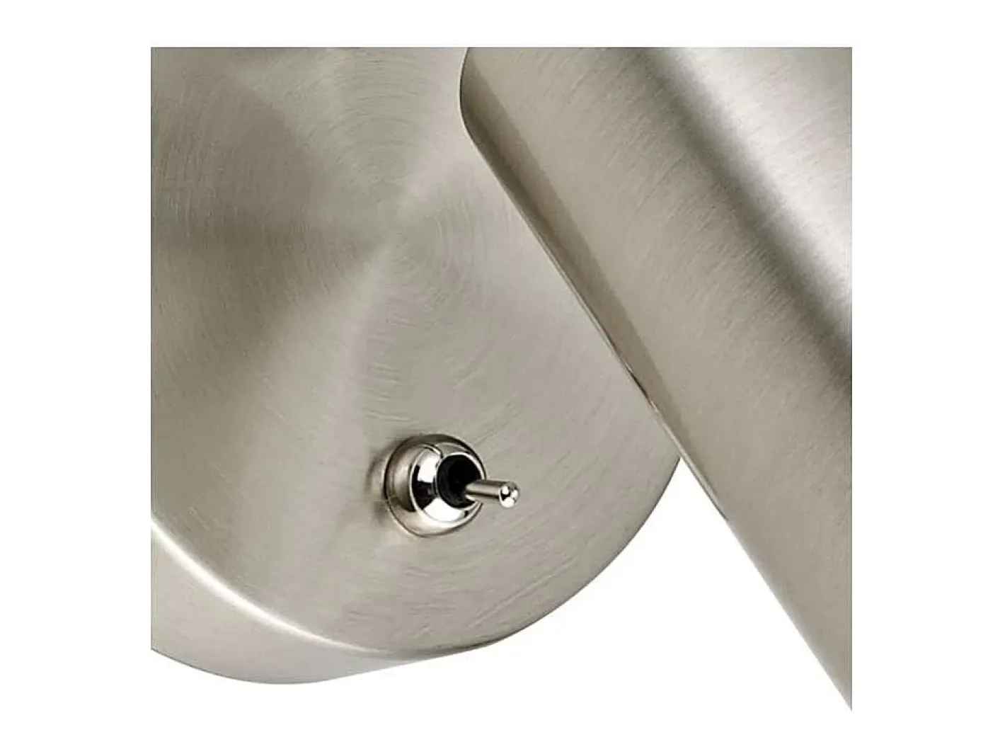 Aplique Para Pared-Aplique a pared modelo Antia acabado niquel satinado, 14cm(alto) 10cm(ancho) 23cm (fondo) Gris