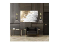 Aplique Para Pared-Aplique a pared modelo Mojave acabado latón/, 42cm(alto) 12cm(ancho) 23cm (fondo) Negro