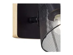 Aplique Para Pared-Aplique a pared Utrech mate, 23cm(alto) 15cm(ancho) 17cm(largo) Negro