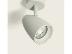 Ledkia Aplique Aluminio Circular Adrien 1 Foco Piedra Gris