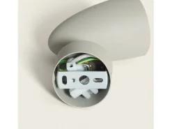 Ledkia Aplique Aluminio Circular Adrien 1 Foco Piedra Gris