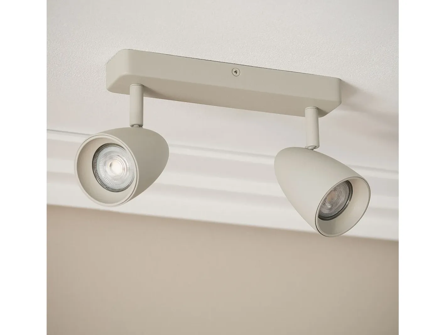 Ledkia Aplique Aluminio Rectangular Adrien 2 Focos Piedra Gris Online