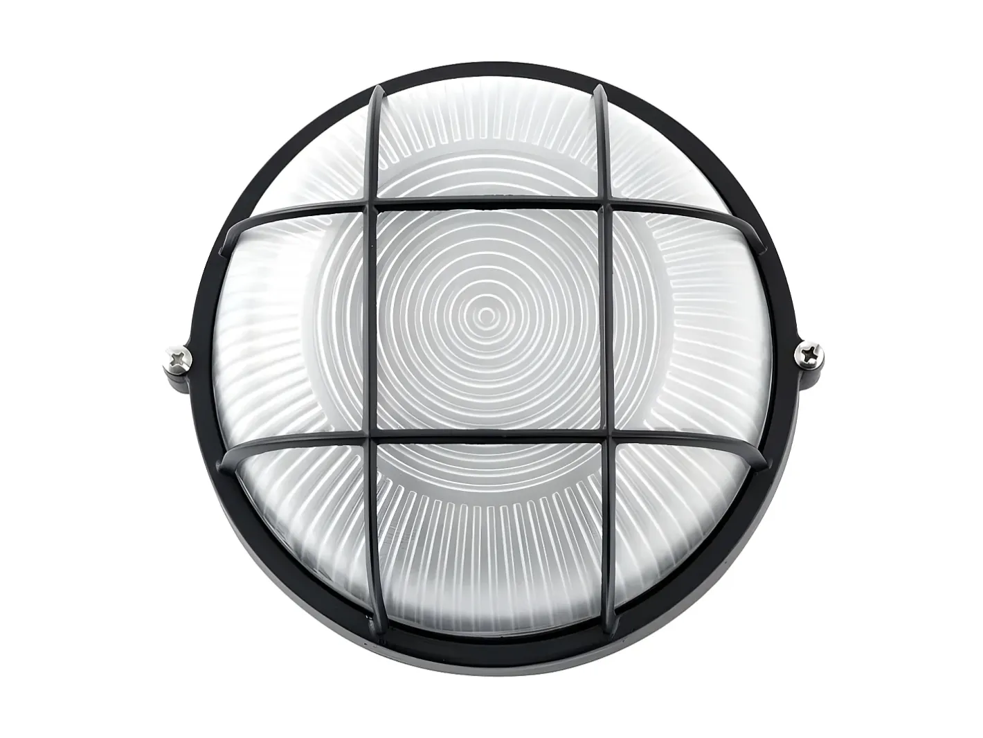 Outlet AKUNADECOR Aplique Apus Redondo Grande, En Aluminio Negro