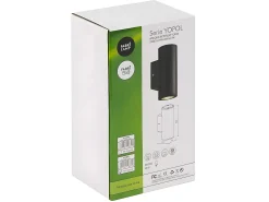 AKUNADECOR Aplique Cilindrico De Exterior Yopol Ip54 Negro Hot